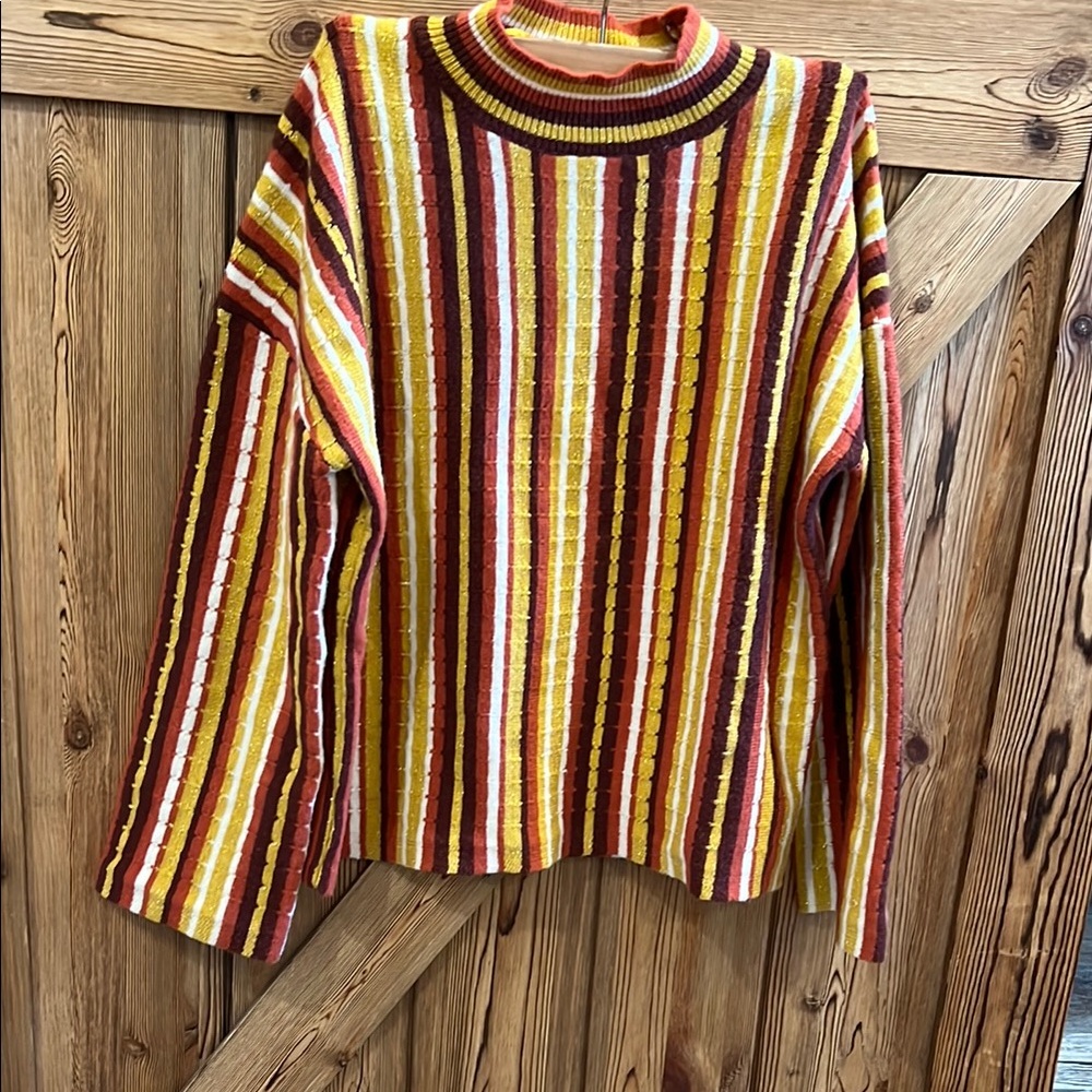 Nine West Striped Multicolor Sweater